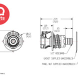 CPC CPC - HFC16812 / HFCD16812 | Coupling Body | Panel mount | Hose barb 12,7 mm (1/2")