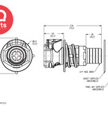 CPC CPC - HFC161212 / HFCD161212 | Coupling Body | Panel mount | Hose barb 19,0 mm (3/4")