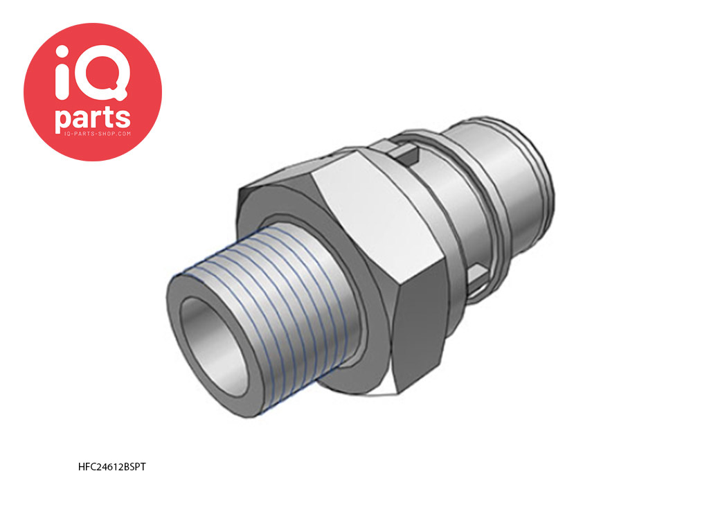 CPC CPC - HFC24612BSPT / HFCD24612BSPT | Insteeknippel | Polypropyleen | 3/8" BSPT buitendraad