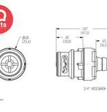 CPC CPC - HFC22612 / HFCD22612 | Coupling Insert | Polypropylene | 9,5 mm (3/8") Hose barb