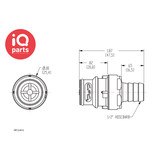 CPC CPC - HFC22812 / HFCD22812 | Coupling Insert | Polypropylene | 12,7 mm (1/2") Hose barb