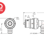 CPC CPC - HFC23612 / HFCD23612 | Elbow Coupling Insert | Polypropylene | 9,5 mm (3/8") Hose barb