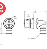 CPC CPC - HFC23812 / HFCD23812 | Elbow Coupling Insert | Polypropylene | 12,7 mm (1/2") Hose barb
