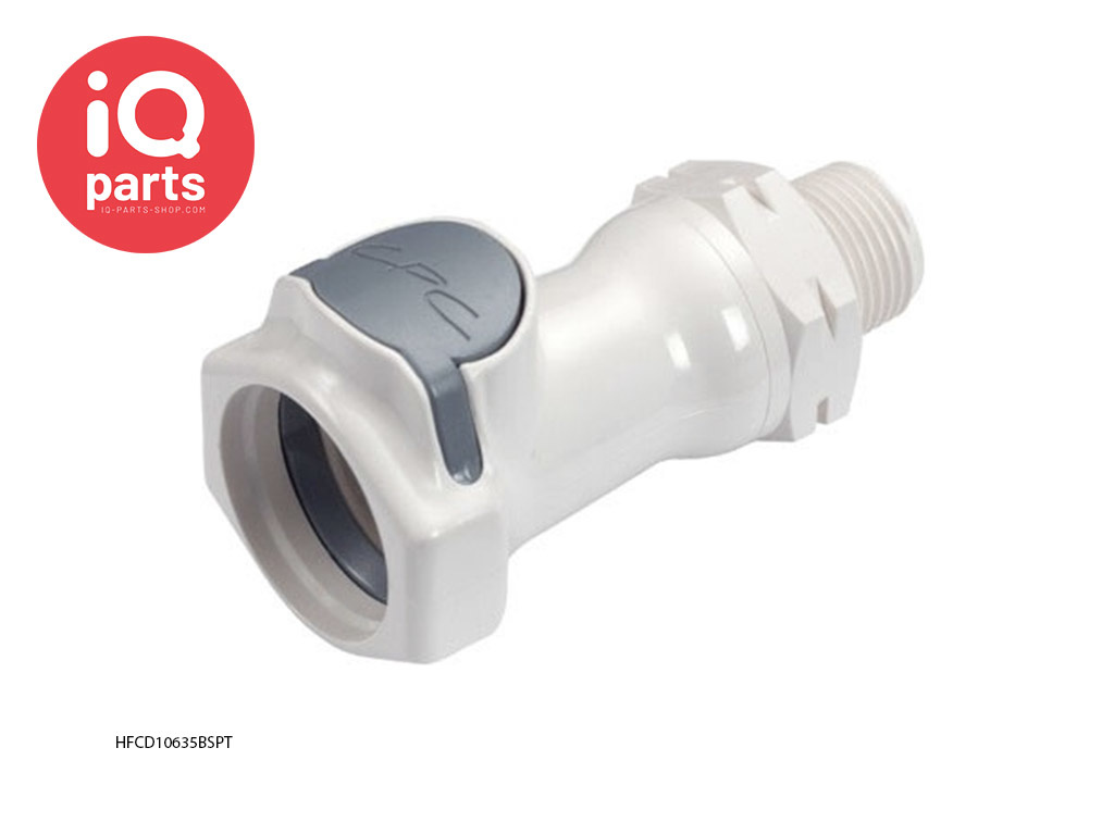 CPC HFC10635BSPT / HFCD10635BSPT | Coupling Body | Polysulfone | 3/8" BSPT Pipe thread