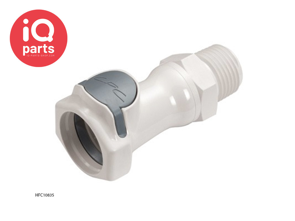 CPC HFC10835 / HFCD10835 | Kupplung | Polysulfon | 1/2" NPT Außengewinde