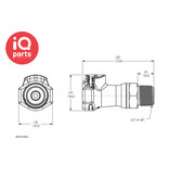 CPC CPC - HFC10835 / HFCD10835 | Snelkoppeling | Polysulfon | 1/2" NPT buitendraad