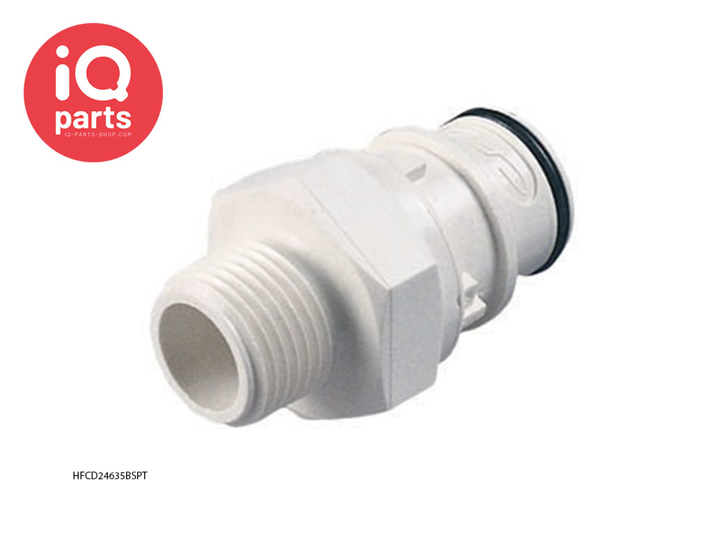 CPC HFC24635BSPT / HFCD24635BSPT | Coupling Insert | Polysulfone | 3/8" BSPT Pipe thread