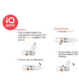 RTC RTC Safety Swing Couplings BSP Male Thread SC Series C DN08 (formerly Oetiker)