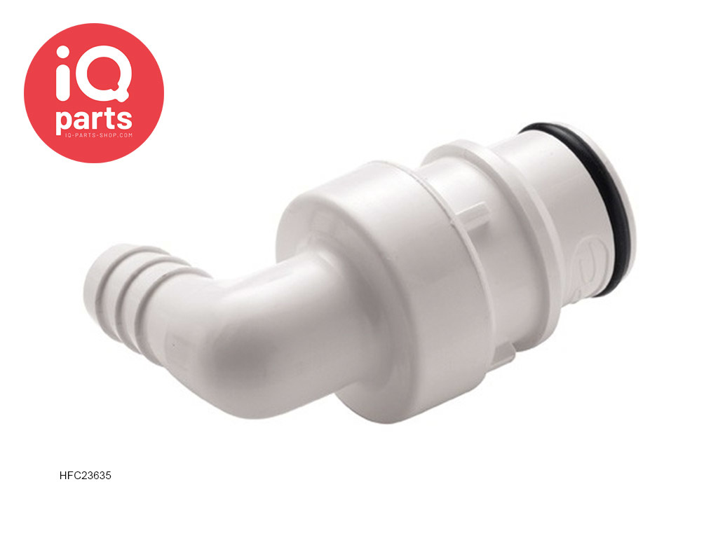 CPC HFC23635 / HFCD23635 | Elbow Coupling Insert | Polysulfone | 9,5 mm (3/8") Hose barb