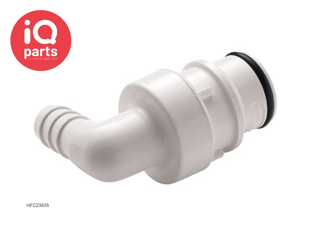 CPC HFC23835 / HFCD23835 | Elbow Coupling Insert | Polysulfone | 12,7 mm (1/2") Hose barb