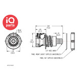 CPC CPC - HFCD16857 | Coupling Body | Panel mount | Polysulfone UV | hose barb 12,7 mm (1/2")