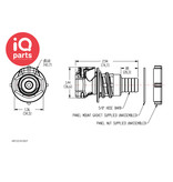 CPC CPC - HFCD161057 | Coupling Body | Panel mount | Polysulfone UV | hose barb 15,9 mm (5/8")