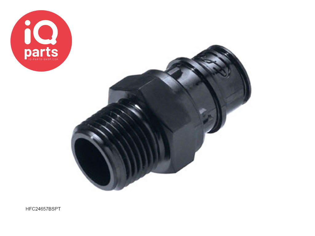 CPC HFC24657BSPT / HFCD24657BSPT | Coupling Insert | Polysulfone UV | 3/8" BSPT Pipe thread
