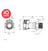 CPC CPC - FFC10835 | Coupling Body | Polysulfone | 1/2" NPT Pipe thread