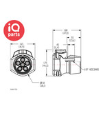 CPC CPC - SXM1702 | Coupling Body 6 tubes | Acetal | 3,2 mm (1/8") Hose barbs