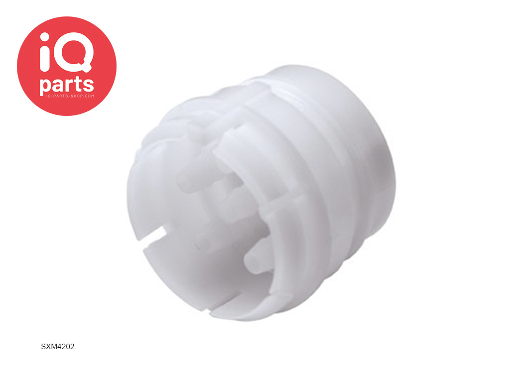 CPC SXM4202 | Coupling Insert 6 tubes | Acetal | 3,2 mm (1\8") Hose barbs