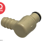 CPC CPC - PLC2300612 / PLCD2300612 | Elbow Coupling Insert | Polypropylene | Hose barb 9,5 mm (3/8")