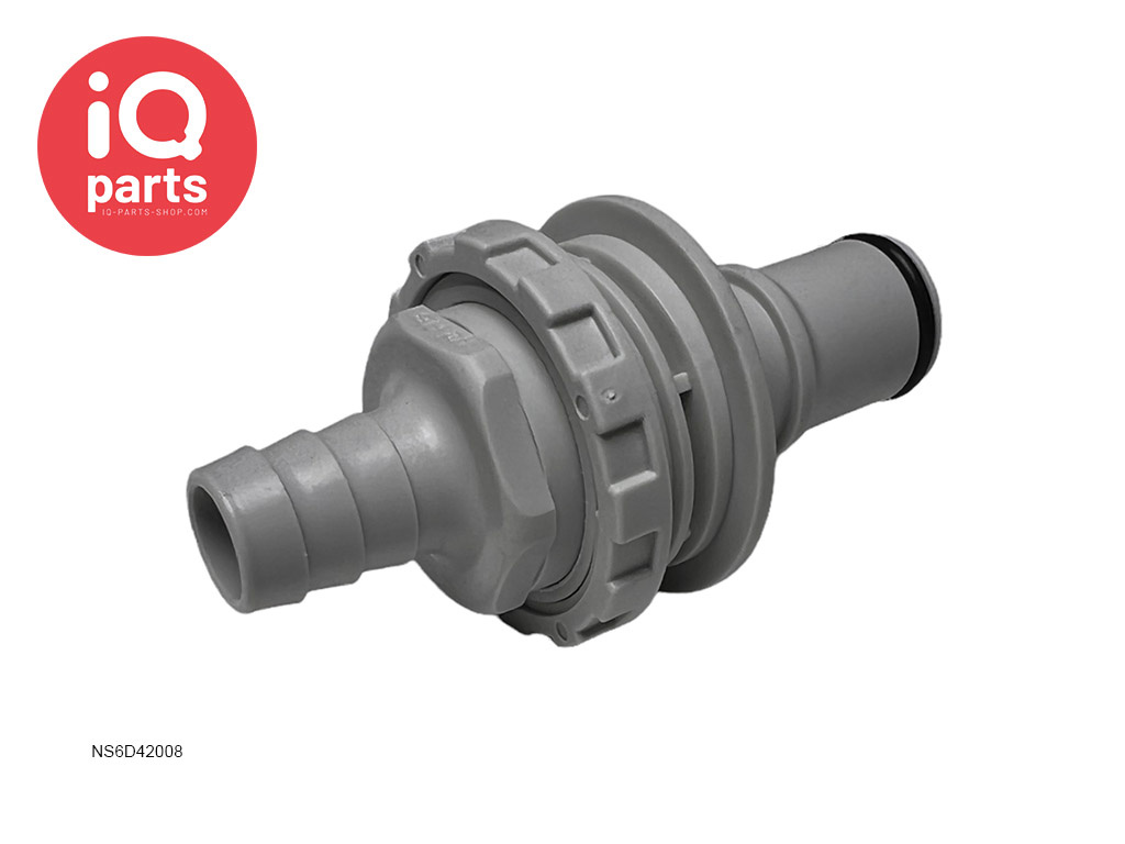 CPC NS6D42008 | NS6 Coupling Insert | Panel Mount | Hose barb 12,7 mm (1/2")