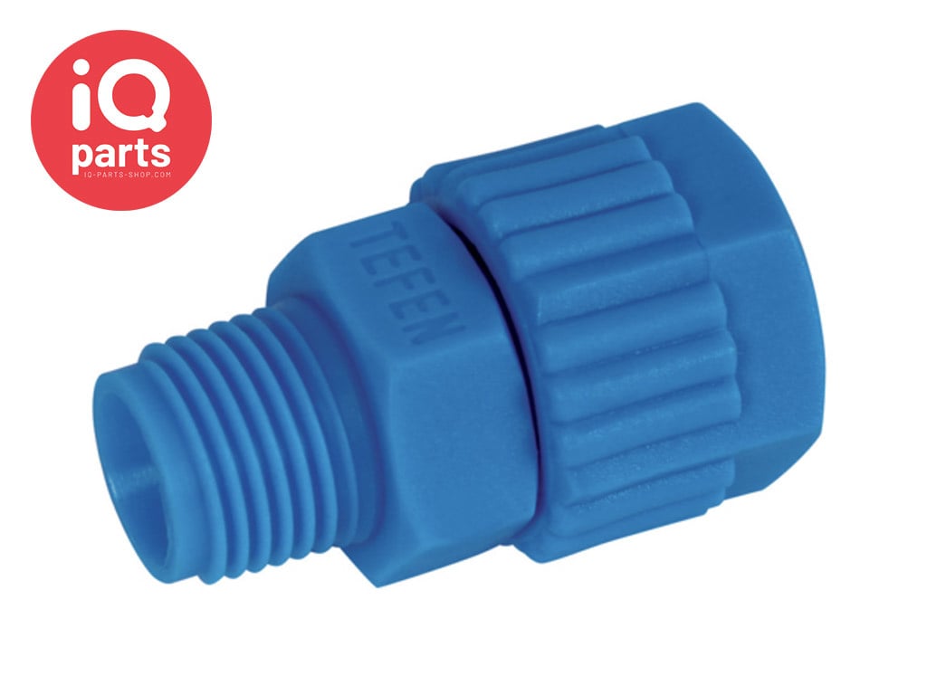 Plastic Straight connector BSPT Male