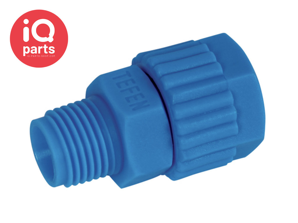 TEFEN Plastic Straight hose connector BSPT Male