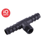 TEFEN TEFEN Plastic Male hose T-connector with external BSPT thread - Black