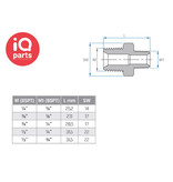 TEFEN TEFEN Plastic Pipe Reducing Nipple BSPT Male