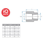 TEFEN TEFEN Plastic Pipe Reducing Coupling BSPT Female