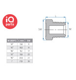 TEFEN TEFEN Plastic Hex Threaded Plug BSPT Male