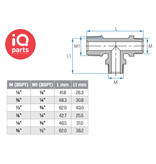 TEFEN TEFEN Plastic Tee Reducing Nipple BSPT Male (Run)