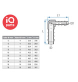 TEFEN TEFEN Plastic Reducing Elbow Hose Connector