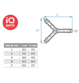 TEFEN TEFEN Plastic Y hose connector