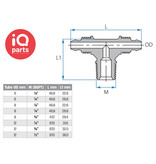 TEFEN TEFEN Plastic T- connector BSPT Male