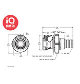 CPC CPC - FFC161235 | Kupplung | Plattenmontage | 19,0 mm Schlauchanschluss