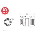 CPC CPC - FFC221235 | Coupling Insert | Polysulfone | 19,0 mm hose barb