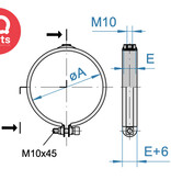 Jacob Jacob Pipe-clamps (W4) for ceiling-mounting with rubber-insert (EPDM)
