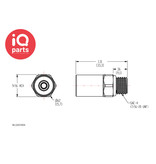 CPC CPC - BLQ2D3004 | Coupling Body | Chrome-plated brass | 1/4" SAE-4 thread