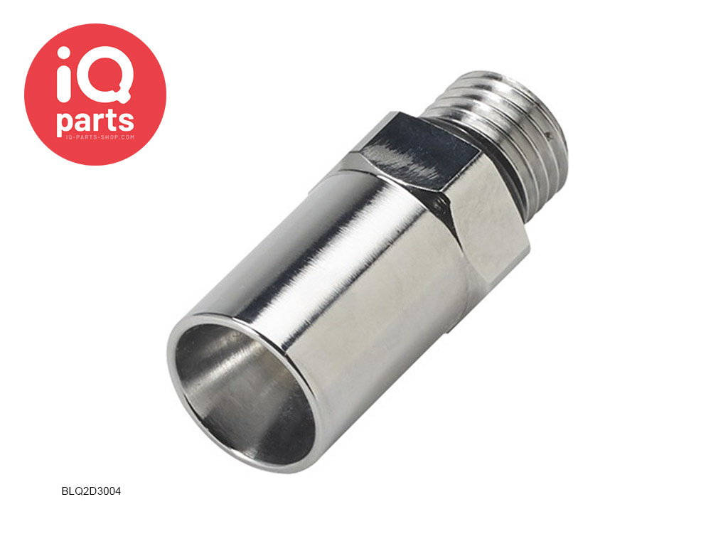 CPC BLQ2D3004 | Coupling Body | Chrome-plated brass | 1/4" SAE-4 thread