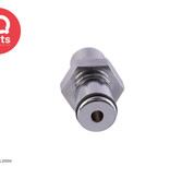 IQ-Parts IQP - VCL20004 / VCLD20004 | Coupling Insert | Chrome-plated brass | PTF Nut 6,4 mm (1/4") OD / 4,3 mm (0.17") ID