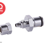 IQ-Parts IQP - VCL20004 / VCLD20004 | Coupling Insert | Chrome-plated brass | PTF Nut 6,4 mm (1/4") OD / 4,3 mm (0.17") ID