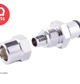 IQ-Parts IQ-Parts - VCL20006 / VCLD20006 | Coupling Insert | Chrome-plated brass | PTF Nut 9,5 mm (3/8") OD / 6,4 mm (0.25") ID