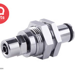 IQ-Parts IQP - VCL40004 / VCLD40004 | Coupling Insert | Panel mount | PTF Nut 6,4 mm (1/4") OD / 4,3 mm (0.17") ID