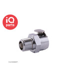 IQ-Parts IQP - VCL10004BSPT / VCLD10004BSPT | Snelkoppeling | Verchroomd messing | 1/4" BSPT buitendraad