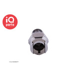 IQ-Parts IQP - VCL10004BSPT / VCLD10004BSPT | Coupling Body | Chrome-plated brass | 1/4" BSPT Pipe Thread