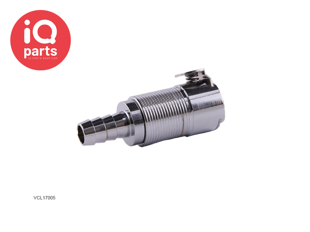 VCL17005 / VCLD17005 | Coupling Body | Chrome-plated brass | Hose barb 7,9 mm (5/16")