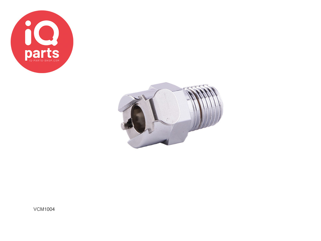 VCM(D)1004 | Snelkoppeling | Verchroomd messing | 1/4" NPT | IQ-Parts-Shop