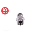 IQ-Parts IQP - VCM1004BSPT / VCMD1004BSPT | Coupling Body | Chrome-plated brass | 1/4" BSPT Pipe Thread