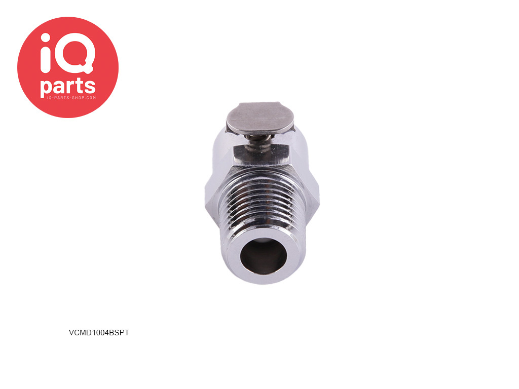 IQ-Parts IQP - VCM1004BSPT / VCMD1004BSPT | Coupling Body | Chrome-plated brass | 1/4" BSPT Pipe Thread