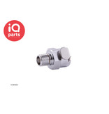 IQ-Parts IQP - VCM1002 / VCMD1002 | Coupling Body | Chrome-plated brass | 1/8" NPT Pipe Thread