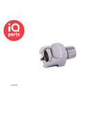 IQ-Parts IQP - VCM1002 / VCMD1002 | Coupling Body | Chrome-plated brass | 1/8" NPT Pipe Thread