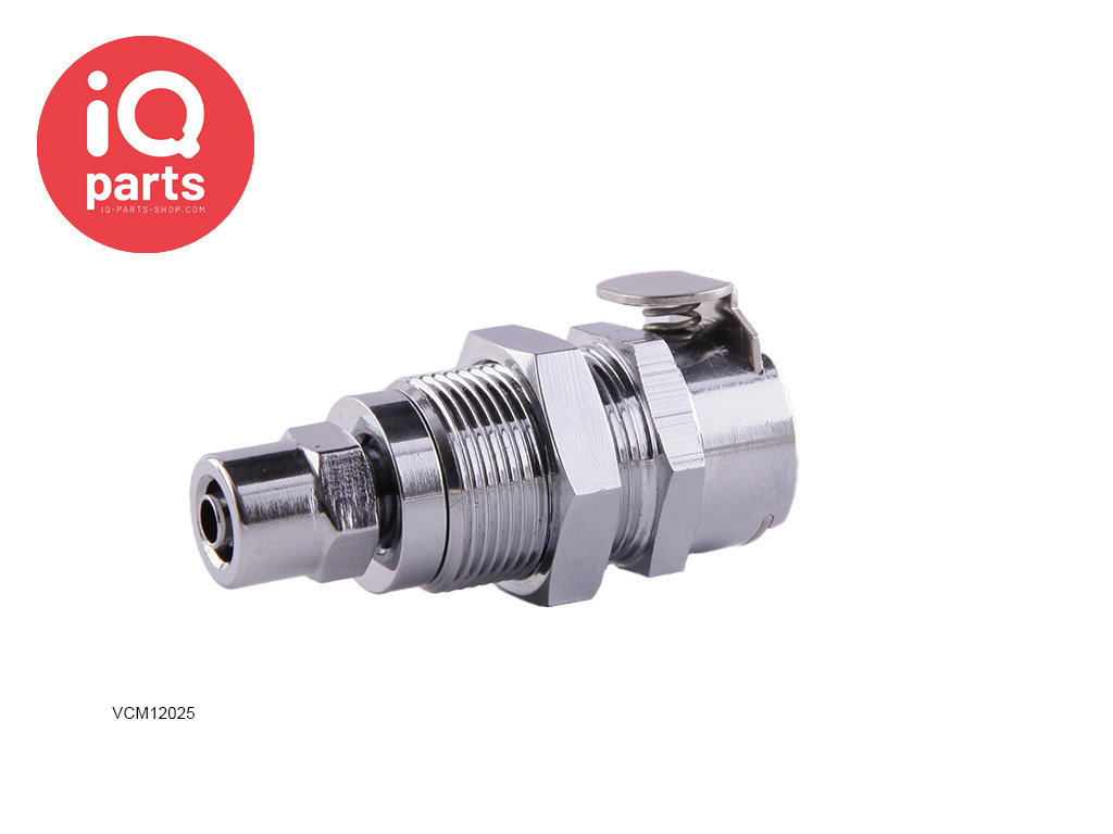 IQ-Parts IQ-Parts - VCM12025 / VCMD12025 | Coupling Body | Panel mount | PTF Nut 4.0 mm (5/32") OD / 2.5 mm (0.10") ID
